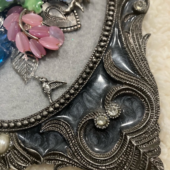 ORIGINAL JEWELRY ART COLLAGE IN GORGEOUS FRAME. UNIQUE HANDMADE GREAT GIFT 🎁 - Picture 9 of 11